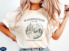 Washington Shirt Travel Gift for Washington Trip Lovers Souvenir Tee