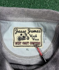Vintage Jesse James West Coast Choppers Waffle Knit Thermal Long Sleeve Shirt