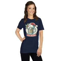 Funny Christmas T-Shirt | Beery Christmas | Witty Beer Lover Shirt | X-Mas Tee