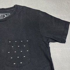 HE i Shirt Mens Large Black Pocket Tee Hawaii Made in USA Casual Cotton Graphic