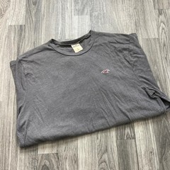 HOLLISTER Embroidered Logo Pullover Grey Crewneck Long Sleeve Shirt Men’s Size L