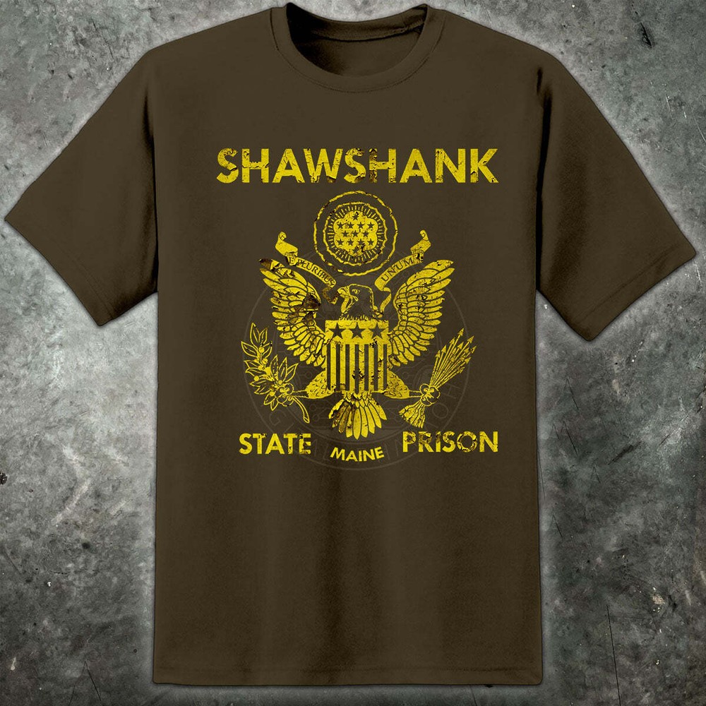 Shawshank State Prison Inmate T Shirt Movie 90s Mens Cult Classic Andy Dufresne