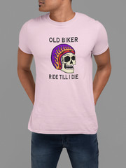100% cotton Old Biker Skull T-shirt, choose your color and size FC028