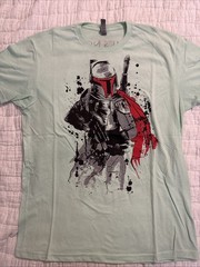 Warrior Culture Gear Boba Fett Mint Green T-Shirt Star Wars Tee Size Large