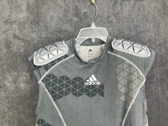 Adidas 5 Padded Football Shirt Mens Large Techfit Ironskin Compression Climacool