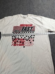 Outrank T-Shirt Men’s 2XL White Graphic Print Moving Fast NWT