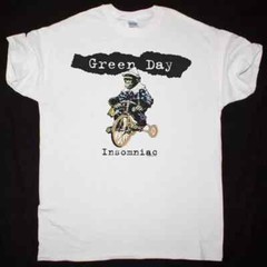 GREEN DAY INSOMNIAC TOUR NEW WHITE T SHIRT