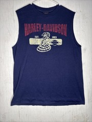 Vintage Genuine Harley Davidson Sleeveless T-Shirt’s Lot Of 6 All Size Large