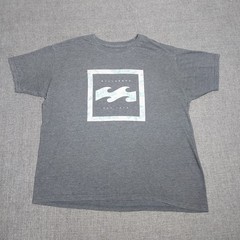 Men’s Billabong T Shirt Large Graphic Surf Gray Short Sleeve