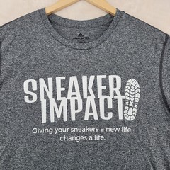 Adidas Creator Tee Men’s Size XL Solid Gray Sneaker Impact Crew-Neck T-Shirt
