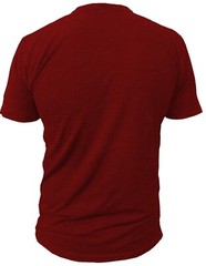Gym Life® BLANK Tee Men’s Athletic T-Shirt Work Out Exercise Fitness Shirt Red