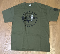 NWT Tyranny Task Force: Resistance” military green t-shirt Men’s XL (N0626480)