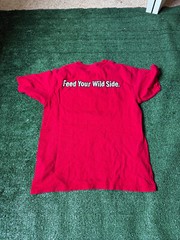 Vintage Y2K 2000s Red Jack Link’s Beef Jerky “Feed your wild side” Promo Tee