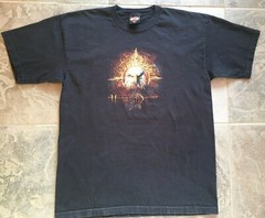 VTG Pacific Harley Davidson T Shirt Honolulu Fire Eagle 1996 & 03 Men’s XL Black