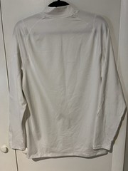DSG Men’s Cold Weather Compression Crew Neck Top White Base Layer Size Large