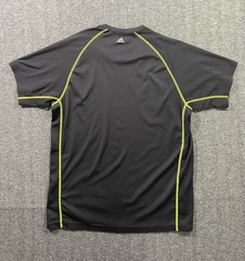 Adidas Climate Short Sleeve T-shirt Black with Neon Yellow Stitching Size M