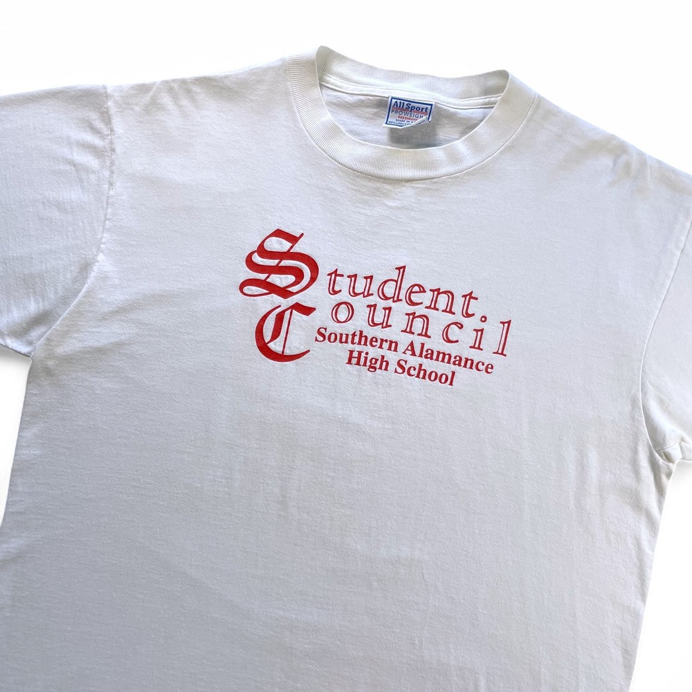 Vintage 90s Student Council T-Shirt Southern Alamance High School Single Stitch