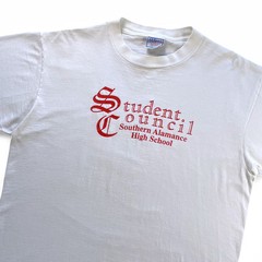 Vintage 90s Student Council T-Shirt Southern Alamance High School Single Stitch