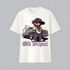 OLD SCHOOL Hip Hop Teddy Bear Lowrider Chicano Culture Cute T-Shirt