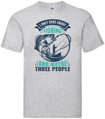 Fishing I Only Care Funny Humour Novelty T Shirt Various Colours And Sizes