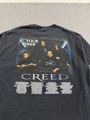2009 Creed Tour T-Shirt Mens XL Black Band Rock Music Graphic Tee Dad Rock