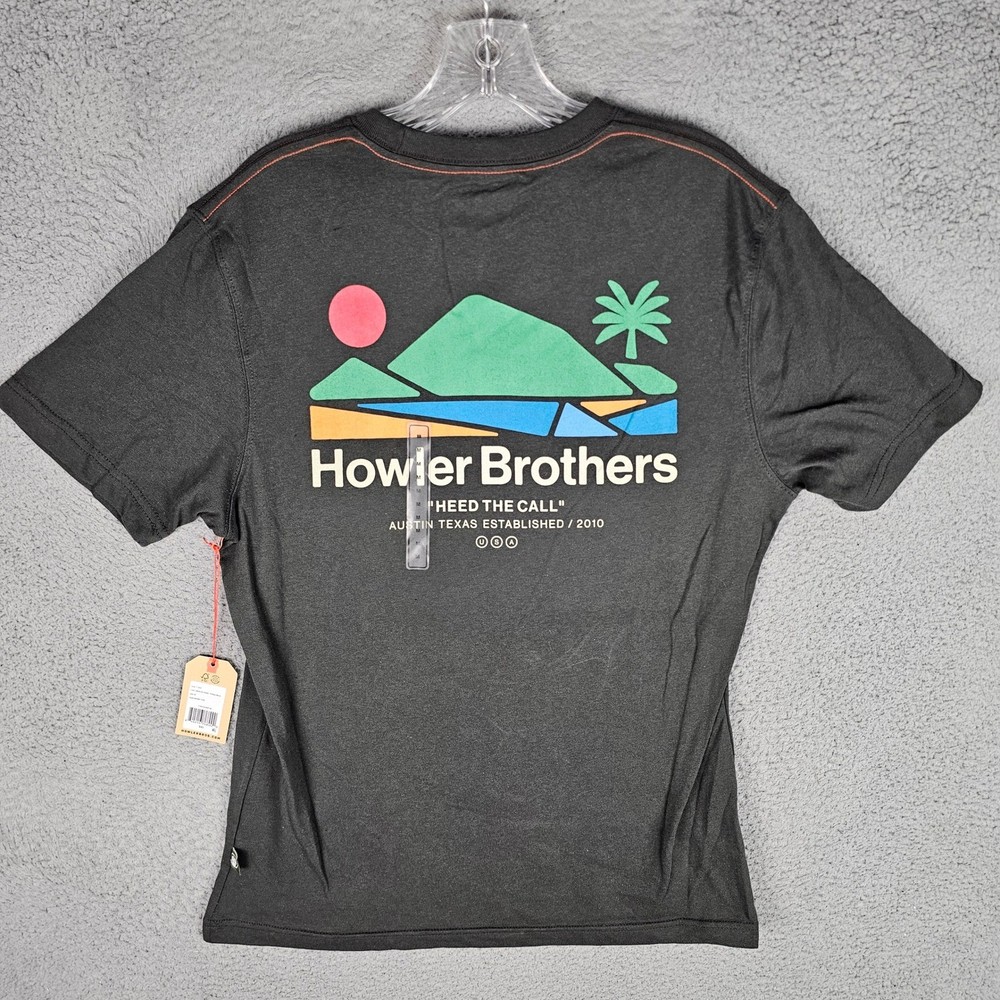 Howler Brothers T-Shirt Mens M Black Bahia de Howler Graphic Tee 1109