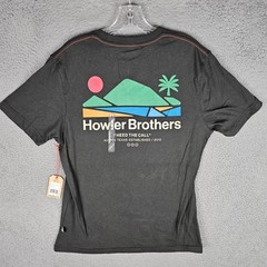 Howler Brothers T-Shirt Mens M Black Bahia de Howler Graphic Tee 1109