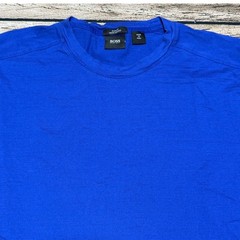 Hugo Boss Long Sleeve T-Shirt Mens Small Blue Slim Fit Mercerized Cotton Tee