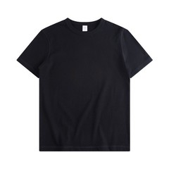 Mens summer fashion white cotton short-sleeved T-shirt pure color