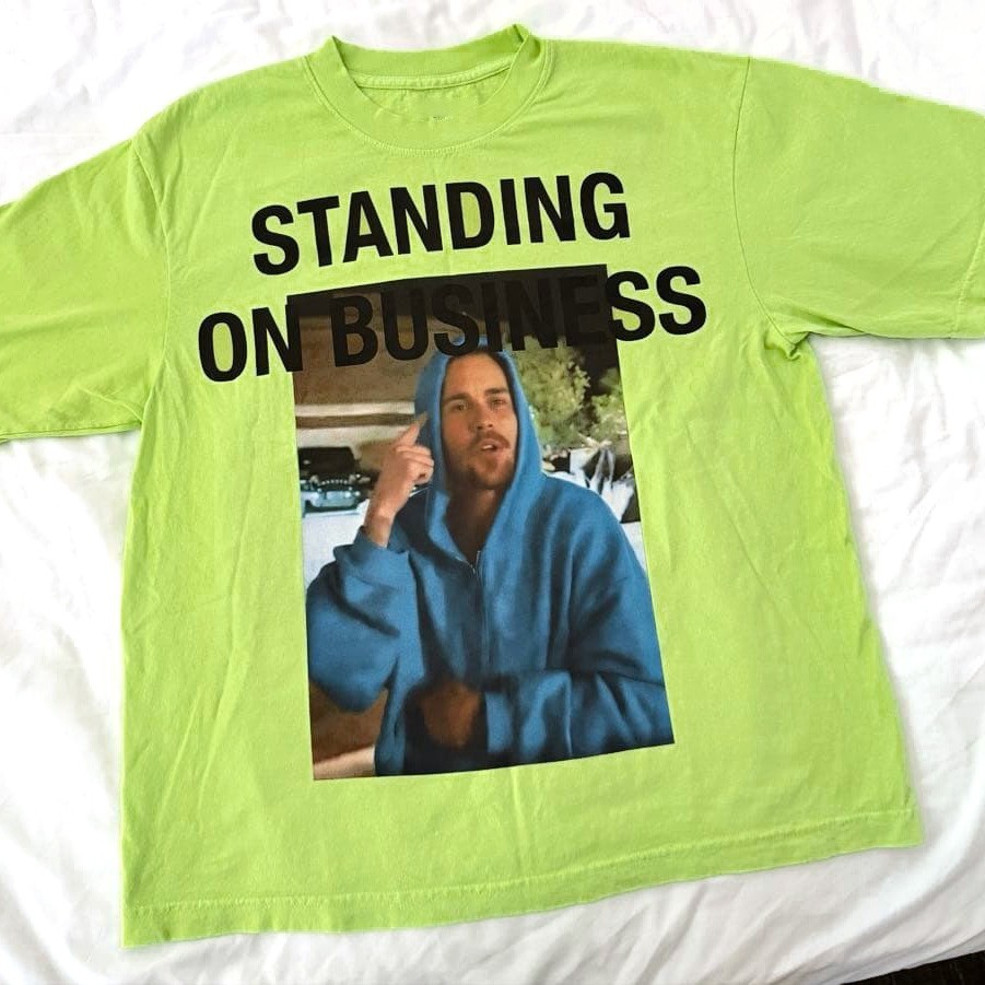 bieber “standing on business” Unisex Tee