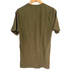Seasalt Midwatch T-Shirt Small Mens Olive Green Vegetables Print Organic Cotton