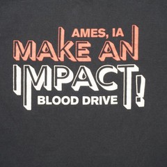 American Red Cross Blood Drive T-Shirt – Ames, Iowa – Gildan – M