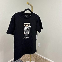 Karl Lagerfeld Paris Flat Head Karl Graphic T-Shirt 100% Cotton Mens Medium NEW