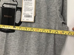 NWT Men Size M Prana Beer Belly Organic 60% Cotton Journeyman Heater Gray TShirt