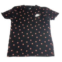 Nike Smiley Face All Over Print T Shirt Black AOP Logo Streetwear Mens Large