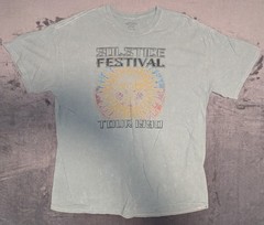 Solstice Festival Shirt Mens XL Green Tour 1990 Graphic Music Tee Mighty Fine