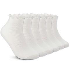 Women’s Ruffled Ankle Socks – Super Soft, Breathable, Frilly Socks for Mary J…
