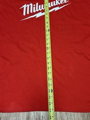 Milwaukee Tools Nothing But Heavy Duty Red T-Shirt Short Sleeve M12 18 NEW XL