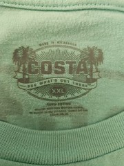 Costa Del Mar Men’s 2XL “Born On The Water” Graphic T-Shirt 100% Cotton Teal EUC