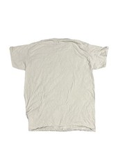 DOM Men’s White Skull Cowboy Graphic Cotton Short Sleeve Crew Neck Tee L
