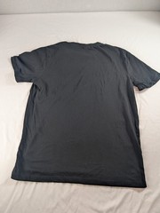 City Lab Plain Black T-Shirt Men’s Medium 100% Premium Cotton Tee Basic Blank