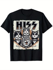 Cat Hiss Funny Cat Lover Cat Owner Cat Humor Distressed T-Shirt, Suitable for Me