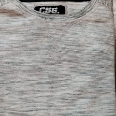 CSG Mens Size XL Heather Gray Thermal Shirt Waffle Knit Long Sleeve Warm Layer