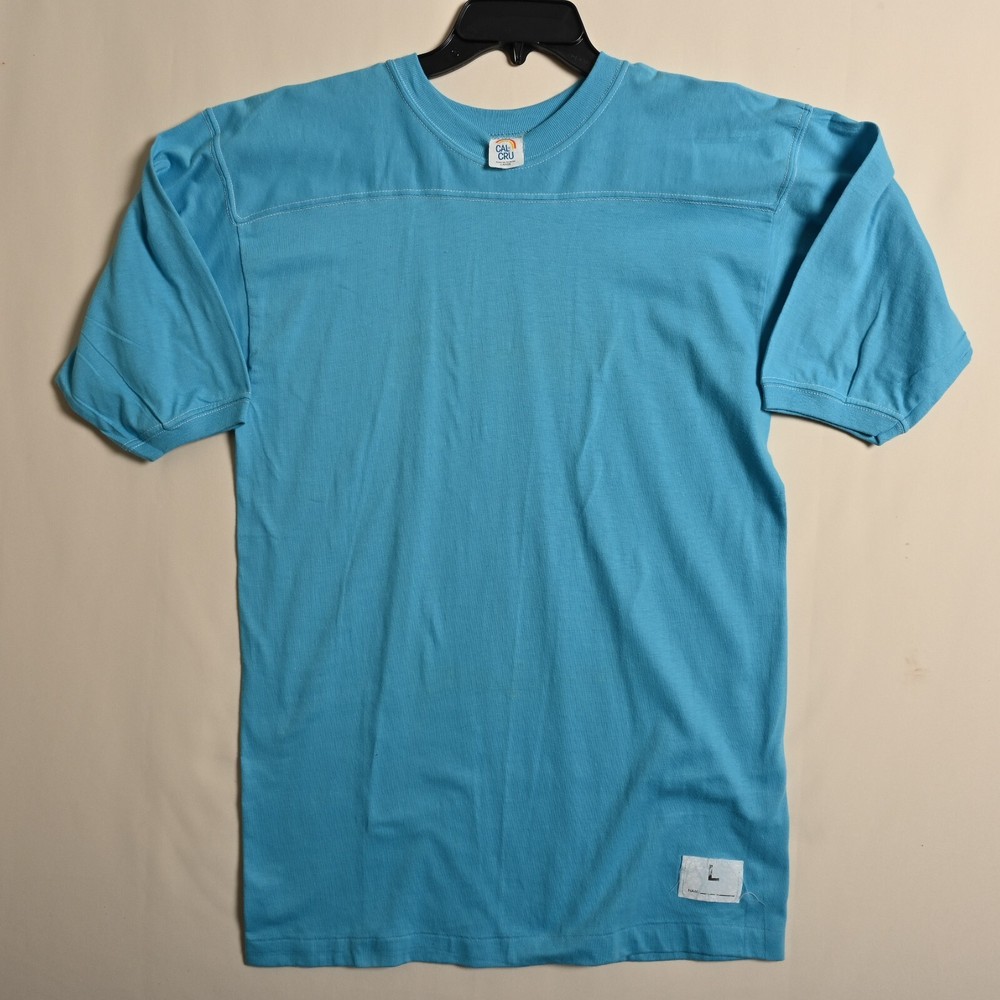 Vintage Cal Cru Columbia Blue Football T-Shirt Size L – 4330