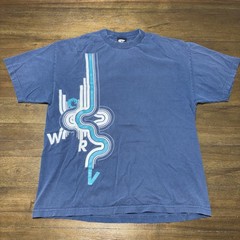 Vintage WRV T-Shirt Wave Riding Vehicles Surf Skate Blue Y2k Adult Size XL