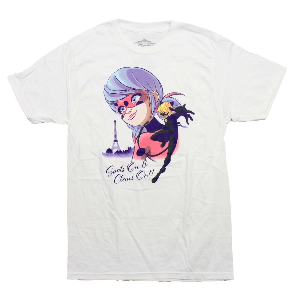 Miraculous New Adult T-Shirt – Eiffel Tower “Spots On & Claws On”
