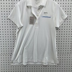 NEW Peter Millar Polo Shirt Womens M White UPF 50+ Sun Protection LIONSHEAD $75