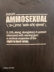 Grunt Style Black “AMMOSEXUAL” Graphic Print Crew Neck T-Shirt Men’s L