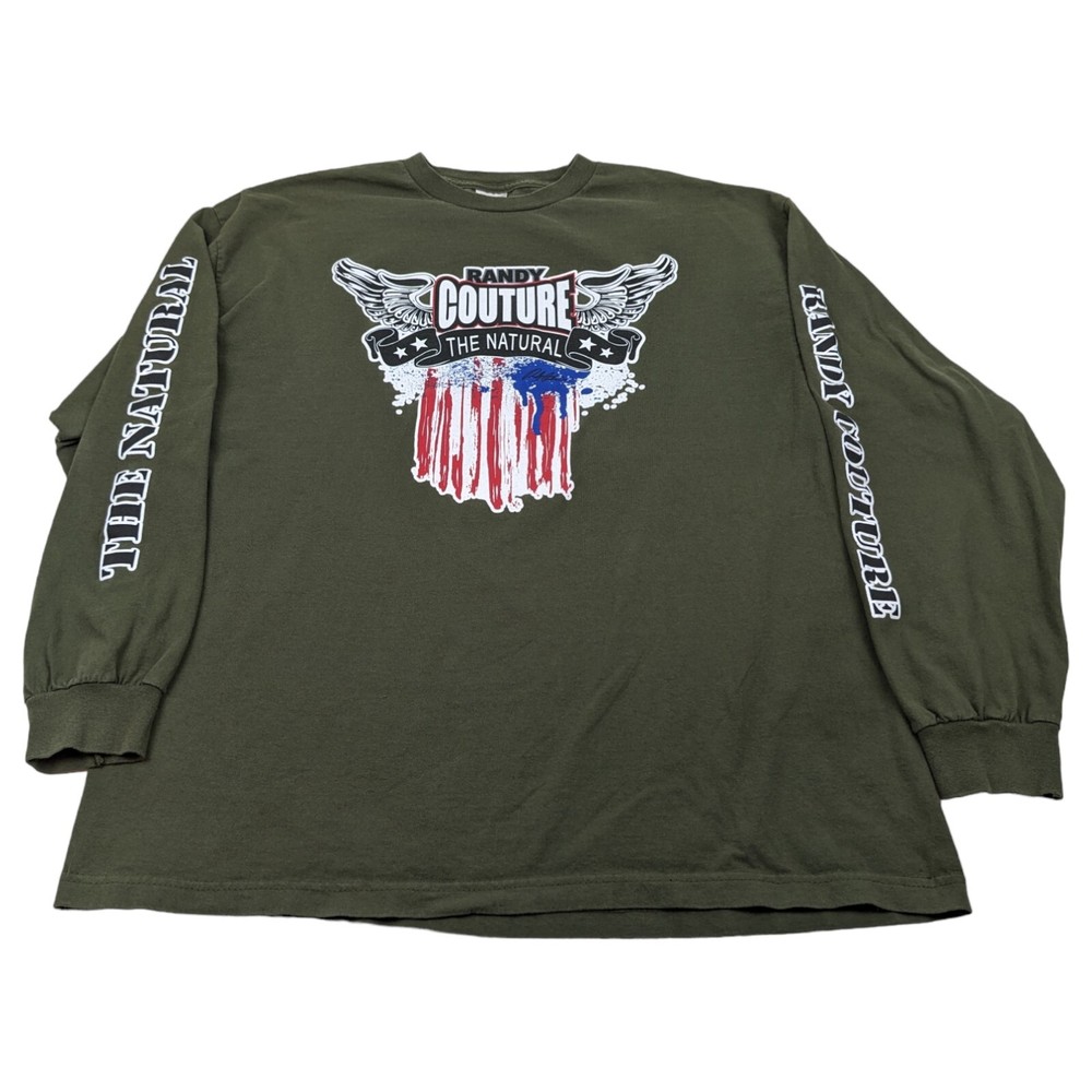 Randy Couture UFC MMA Legend Shirt XXL The Natural Rare Vintage Long Sleeve Tee