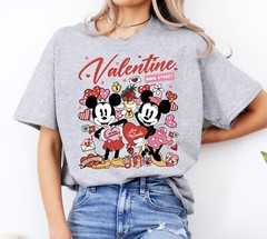 Vintage Mickey Minnie Disney Valentine on Main Street Unisex Shirt 800986